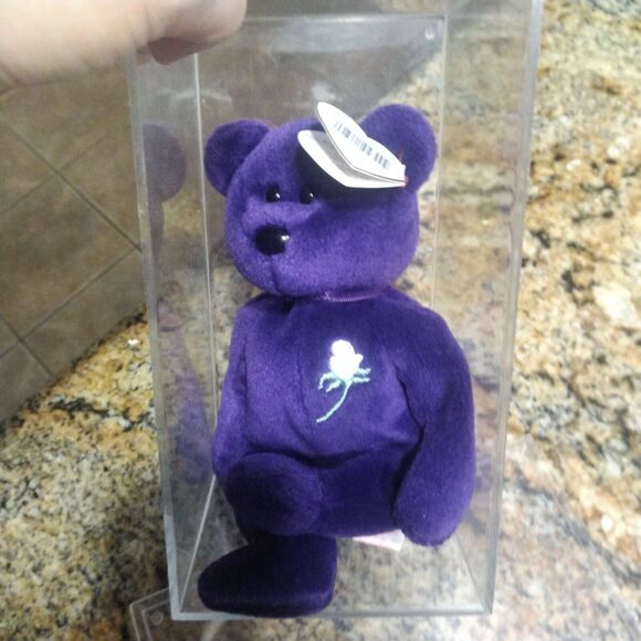 TY The Beanie Babies Collection -Diana Princess of Wales Memorial Fund Bear NWT - Picture 1 of 11